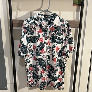 Bad Birdie Floral Leaf Men's Shirt